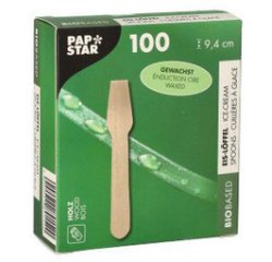 Cuiller à glace en bois 'pure', cirée