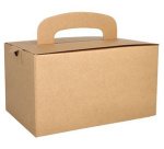 Boîte repas 'pure', avec poignée de transport, brun