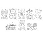 Modèles de décoration pour fenêtres 'BLOOM & GROW'
