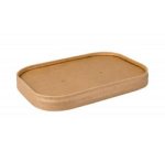 Couvercle pour barquette d'emballage 'pure', brun