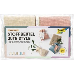 Stoffen zak Jute Style 'BOHO CHIC'