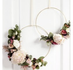 Anneau décatif métal, 250 mm et 300 mm