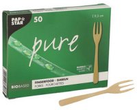 Fourchette Fingerfood 'pure', 95 mm, naturel