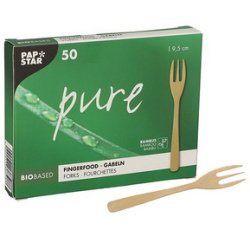Fourchette Fingerfood 'pure', 95 mm, naturel