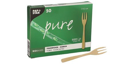 Fourchette Fingerfood 'pure', 95 mm, naturel