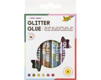 Colle pailletée 'Glitterglue SPIRAL MAGIC', assortie