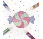 Colle pailletée 'Glitterglue SPIRAL MAGIC', assortie