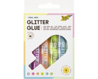 Colle pailletée 'Glitterglue SPIRAL NEON', assortie