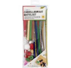 Kit d'activités en fil chenille WINTER, 199 pièces