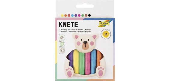 Pâte à modeler pour enfants, 10 bâtons, assorti