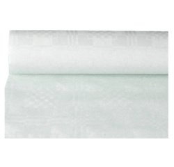 Nappe damassée, (l)1,0 x (L)50 m, blanc