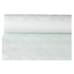 Nappe damassée, (l)1,0 x (L)50 m, blanc
