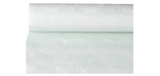Nappe damassée, (l)0,8 x (L)50 m, blanc