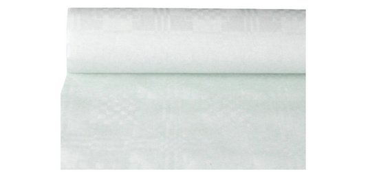 Nappe damassée, (l)1,0 x (L)50 m, blanc