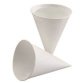 Gobelet conique, en papier de canne à sucre, blanc