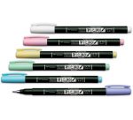 Tombow Stylo de calligraphie Fudenosuke Pastel, blanc