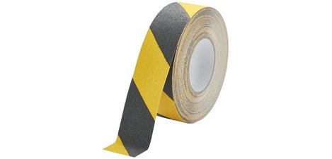 Rutschfester Streifen DURALINE GRIP, 75 mm, schwarz/gelb