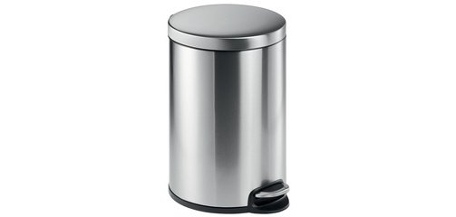 Poubelle ronde à pédale en acier inoxydable Durable