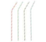 Paille en papier 'Stripes', couleurs assorties