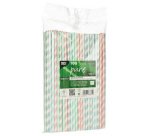 Paille en papier 'Stripes', couleurs assorties