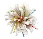 Paille en papier 'Stripes', couleurs assorties