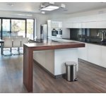 Poubelle ronde à pédale en acier inoxydable Durable