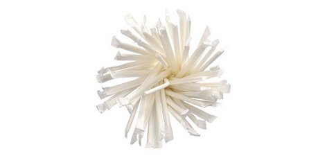 Paille en papier 'pure', 200 mm, blanc