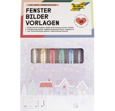 Modèle de décoration pour fenêtres 'COSY WINTER'