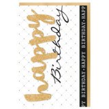 Carte d'anniversaire Glitzer 'Happy'