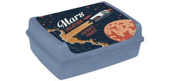 Boîte à goûter carla midi 'Space Tour', nordic blue