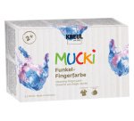 Gouache aux doigts nacrée 'MUCKI', 150 ml, set de 6