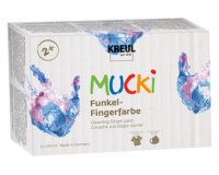 Gouache aux doigts nacrée 'MUCKI', 150 ml, set de 6