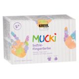 Vingerverf pastel 'MUCKI', 150 ml, set van 6