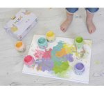 Gouache aux doigts pastel 'MUCKI', 150 ml, set de 6