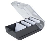 Boîte à fiches bristol et Flash Cards A8 Office - Noir