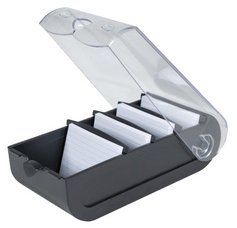 Boîte à fiches bristol et Flash Cards A8 Office - Noir