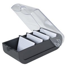 Boîte à fiches bristol et Flash Cards A8 Office - Noir