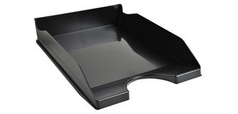 Corbeille à courrier Ecotray Ecoblack noir