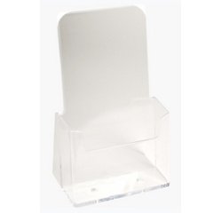 Distributeur de prospectus 1 compartiment DL (10X21cm) - Cristal