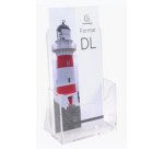 Distributeur de prospectus, DL portrait, cristal