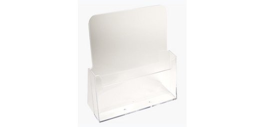 Distributeur de prospectus 1 compartiment A4 - Cristal