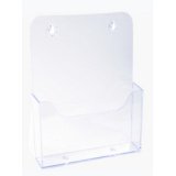 Distributeur de prospectus 1 compartiment A5 - Cristal