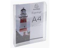 Wandfolderhouder A4 - verticaal - 1 vak - Transparant