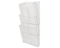 Distributeur van verticale folders met 3 compartimenten A4 - Kristal