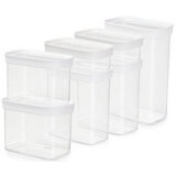 Opbergdoos OPTIMA transparant - set van 7 stuks