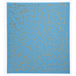Livre d'or 140 pages tranche or Plum' - Turquoise