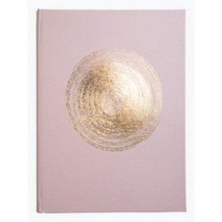 Livre d'or 100 pages tranche or Ellipse - Rose