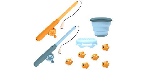 Pêche à la ligne 'Fishing Game', bleu / orange