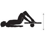 Balance Board Wave, made of real wood, black