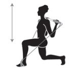 Fitness stok Gymnastics Stick, zilver / zwart